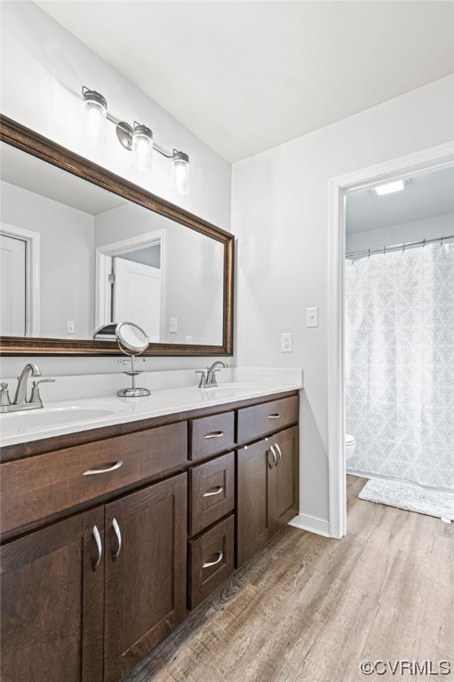 25500 Front Road Petersburg, VA 23803 - Photo 9 of 19 a bathroom with a double vanity sink and a mirror