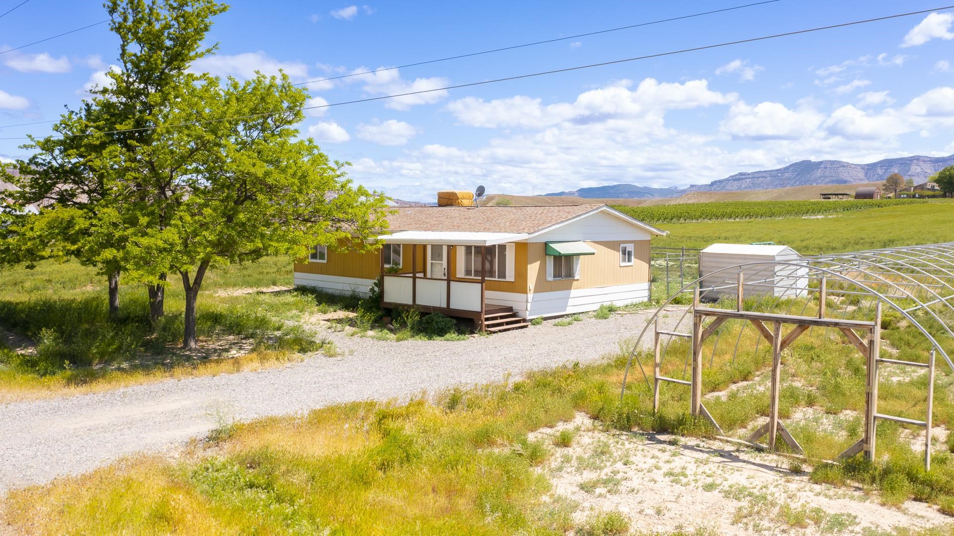 412 35 Road Palisade, CO 81526 - Photo 1 of 39 a front view of a house with a yard