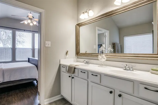 a house view with a backyard space