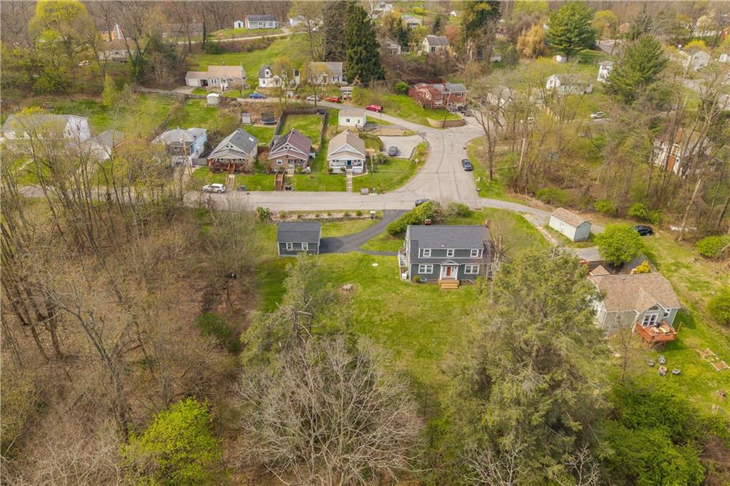 705 Walnut Street Crescent, PA 15046 - Photo 41 of 41 an aerial view of residential house with outdoor space and swimming pool