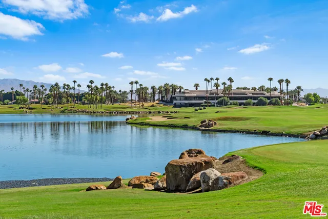 a view of a lake with outdoor space