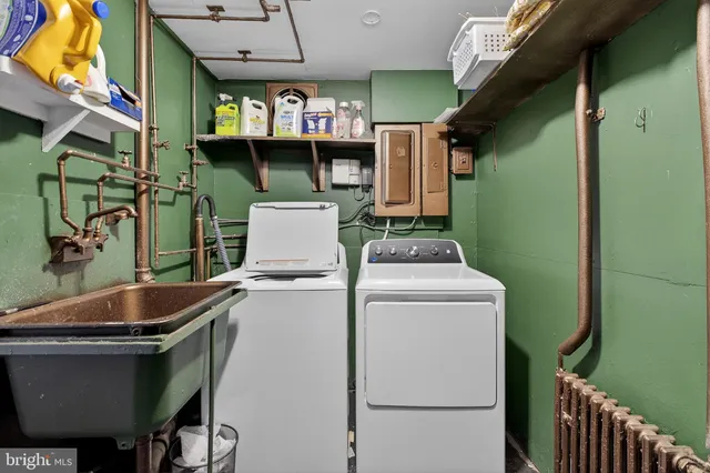 a view of storage and utility room