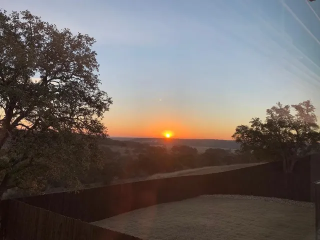 a view of city and mountain