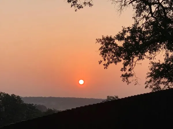 a view of sunset