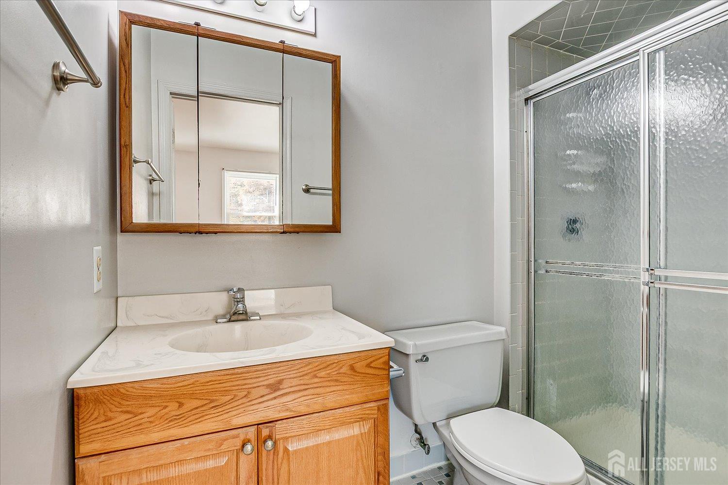 536 Elsie Avenue South Plainfield, NJ 07080 - Photo 18 of 28 a bathroom with a sink a toilet and shower