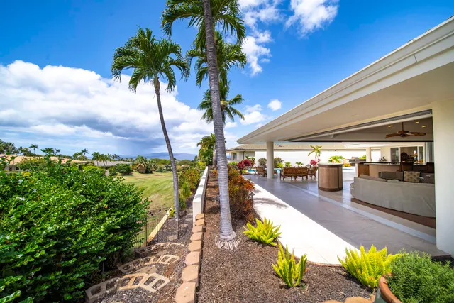 a kitchen with lots of counter top space
