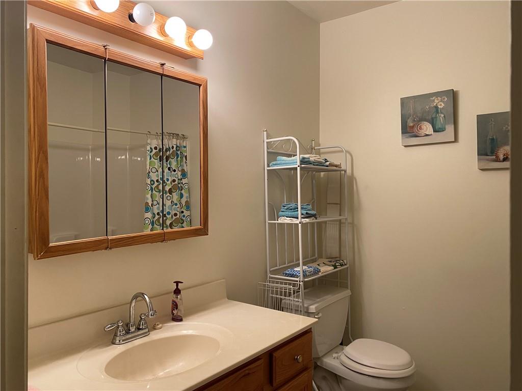 17 Elena Avenue Lower Burrell, PA 15068 - Photo 7 of 13 a bathroom with a sink a toilet and shower