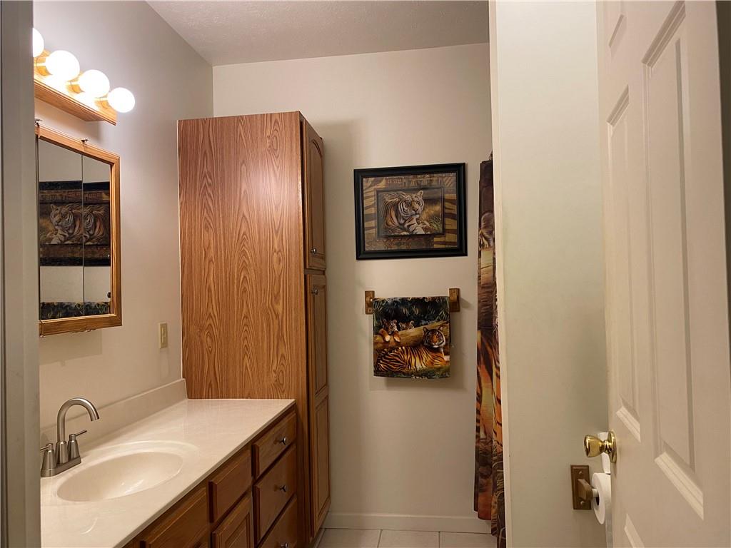 17 Elena Avenue Lower Burrell, PA 15068 - Photo 10 of 13 a bathroom with a sink and mirror