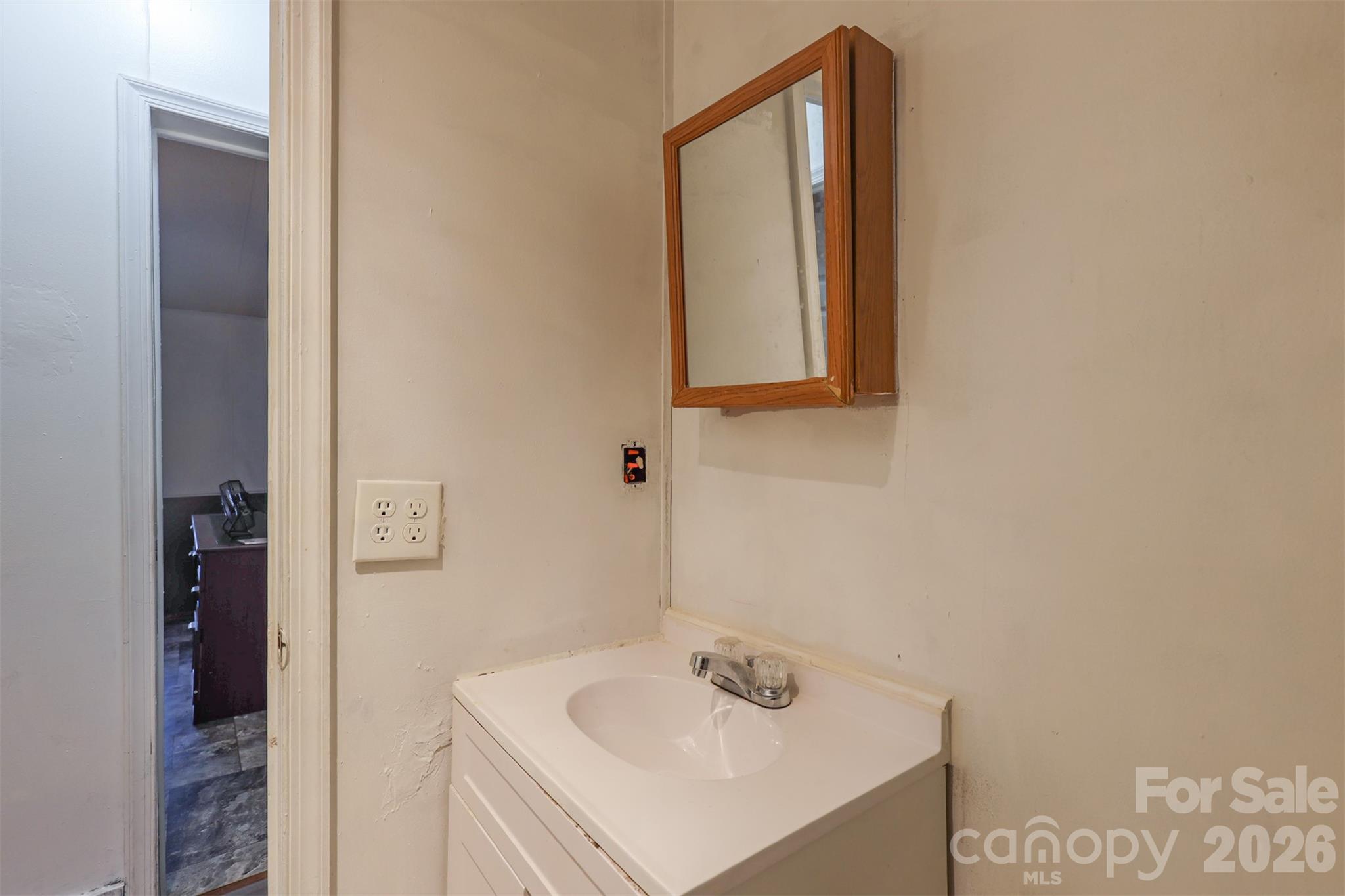 1224 Astoria Road Jamesville, NC 27846 - Photo 24 of 34 a bathroom with a sink vanity and a mirror