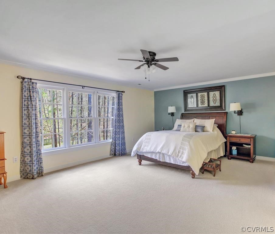 2731 Founders Bridge Road Midlothian, VA 23113 - Photo 17 of 34 Master bedroom suite with a triple window facing t