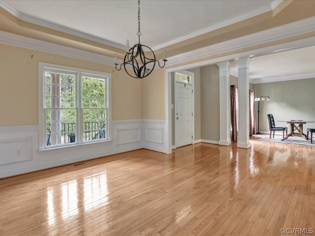 2731 Founders Bridge Road Midlothian, VA 23113 - Photo 7 of 34 Dining Room with tray ceiling and overlooks front