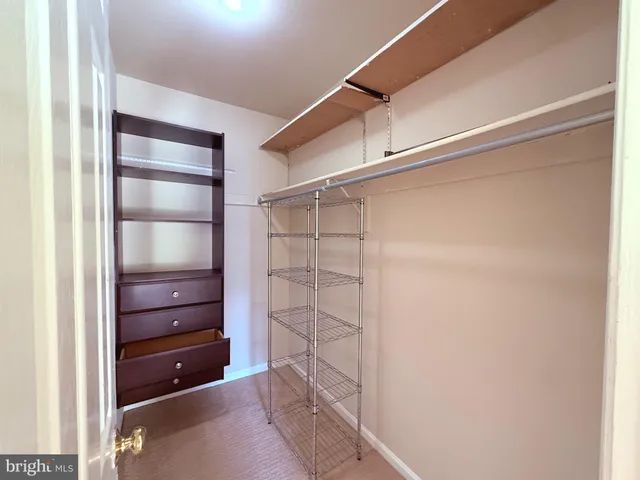 a view of walk in closet