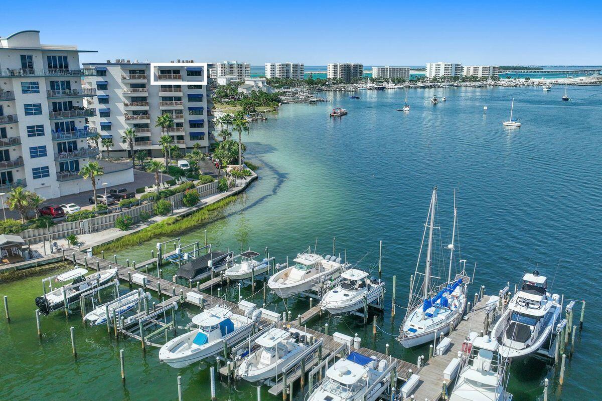 223 Durango Road, Unit 7D Destin, FL 32541 - Photo 12 of 58 Balcony view to Marina and Boat Slip