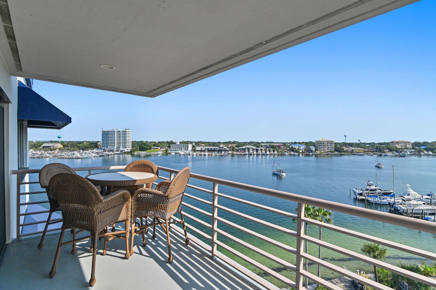 223 Durango Road, Unit 7D Destin, FL 32541 - Photo 8 of 58 Balcony views to Harbor & Boat Slip