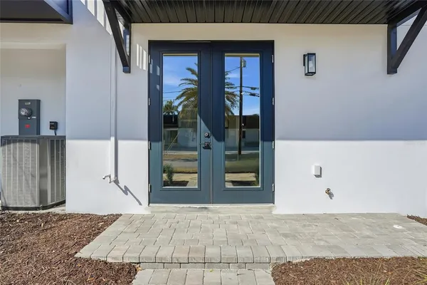 a view of front door