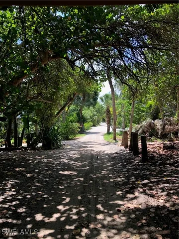 a view of a yard and front of a house