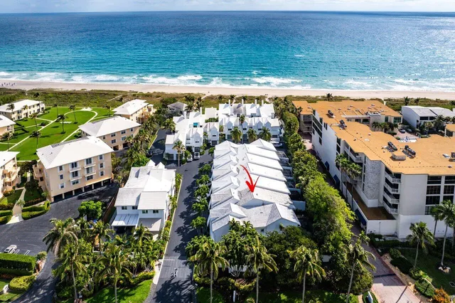 a view of a city and ocean view