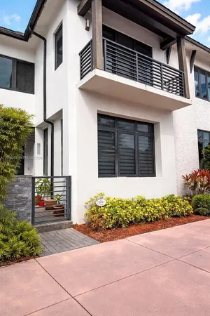 a front view of a house