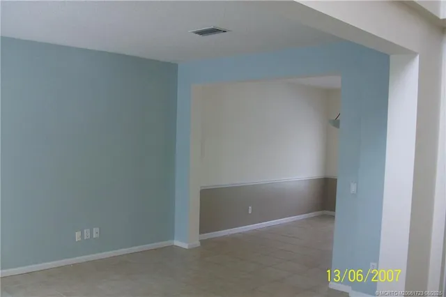 a view of an empty room