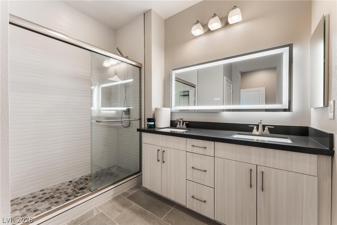 654 Amethyst Point Way Las Vegas, NV 89138 - Photo 34 of 50 Primary Bathroom #2 Level 3 w/ walk-in shower
