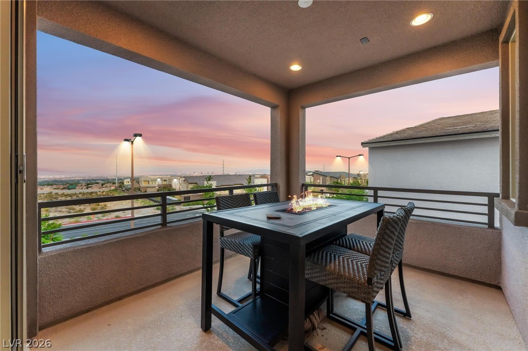 654 Amethyst Point Way Las Vegas, NV 89138 - Photo 5 of 50 Exterior Balcony #1 has beautiful unobstructed strip views