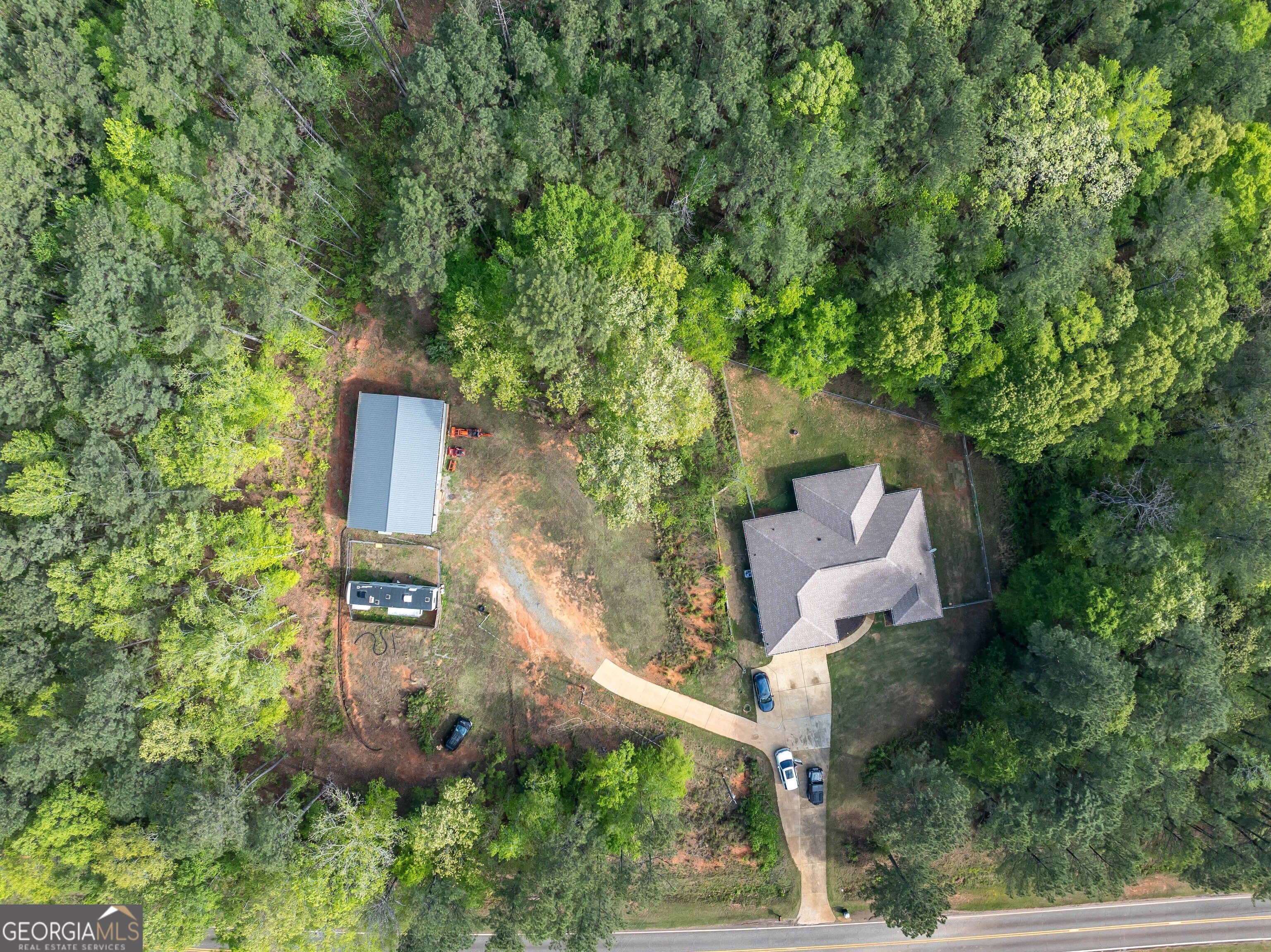 2083 Johnson Mill Road Hamilton, GA 31811 - Photo 30 of 30 an aerial view of a house with a yard