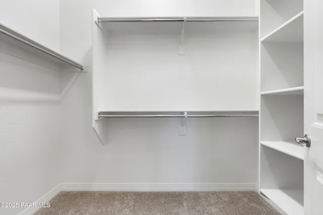 a close view of closet