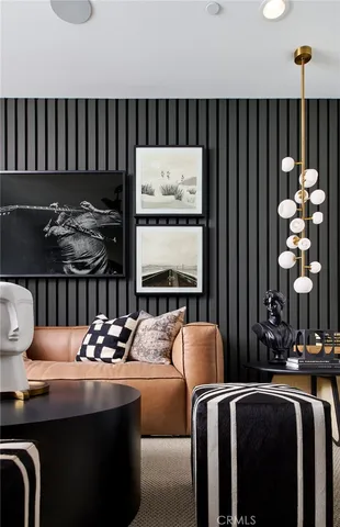 a view of dinning table and chairs in a room