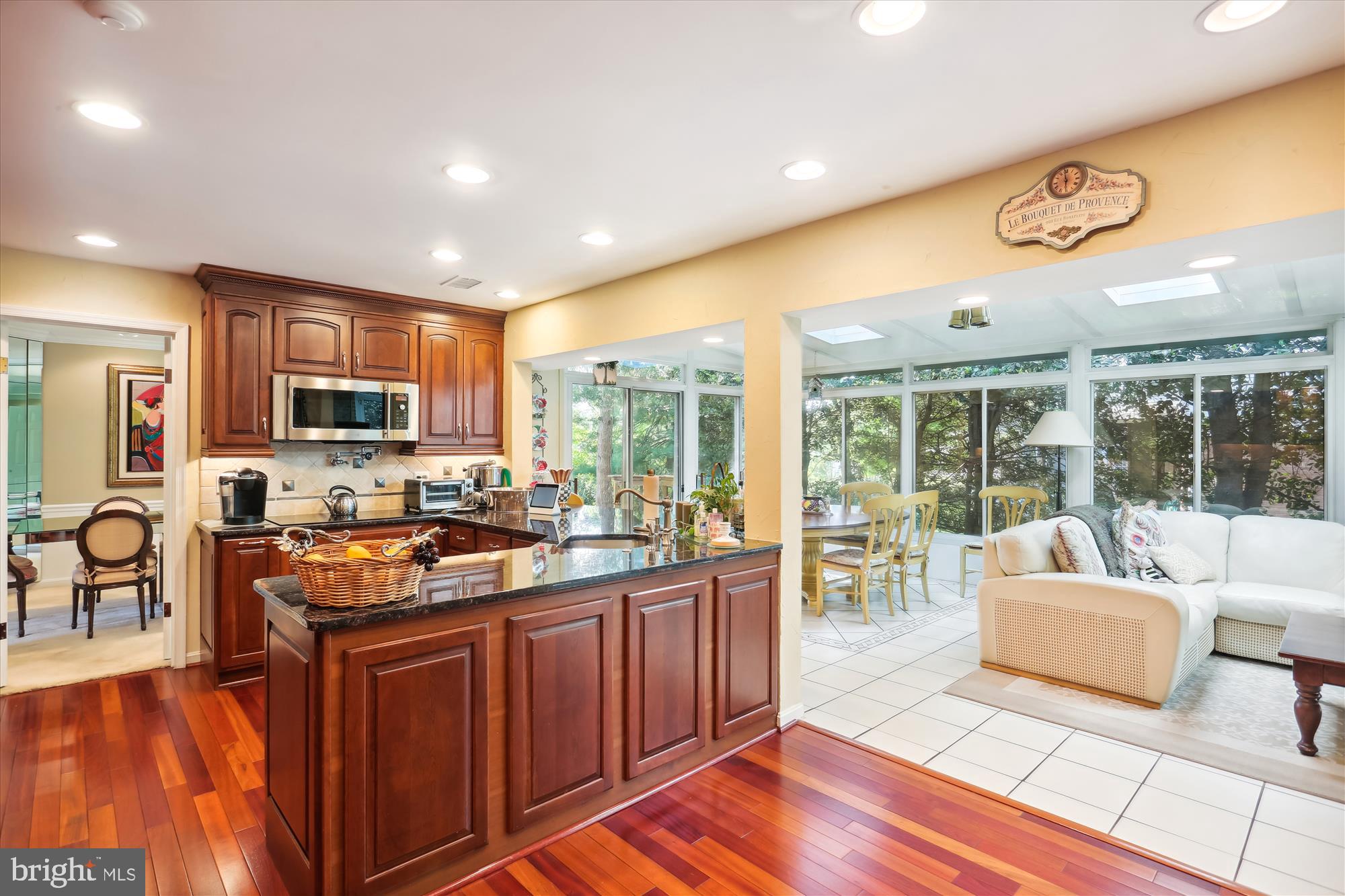 9301 Wooden Bridge Road Potomac, MD 20854 - Photo 24 of 71 Kitchen open to four season room