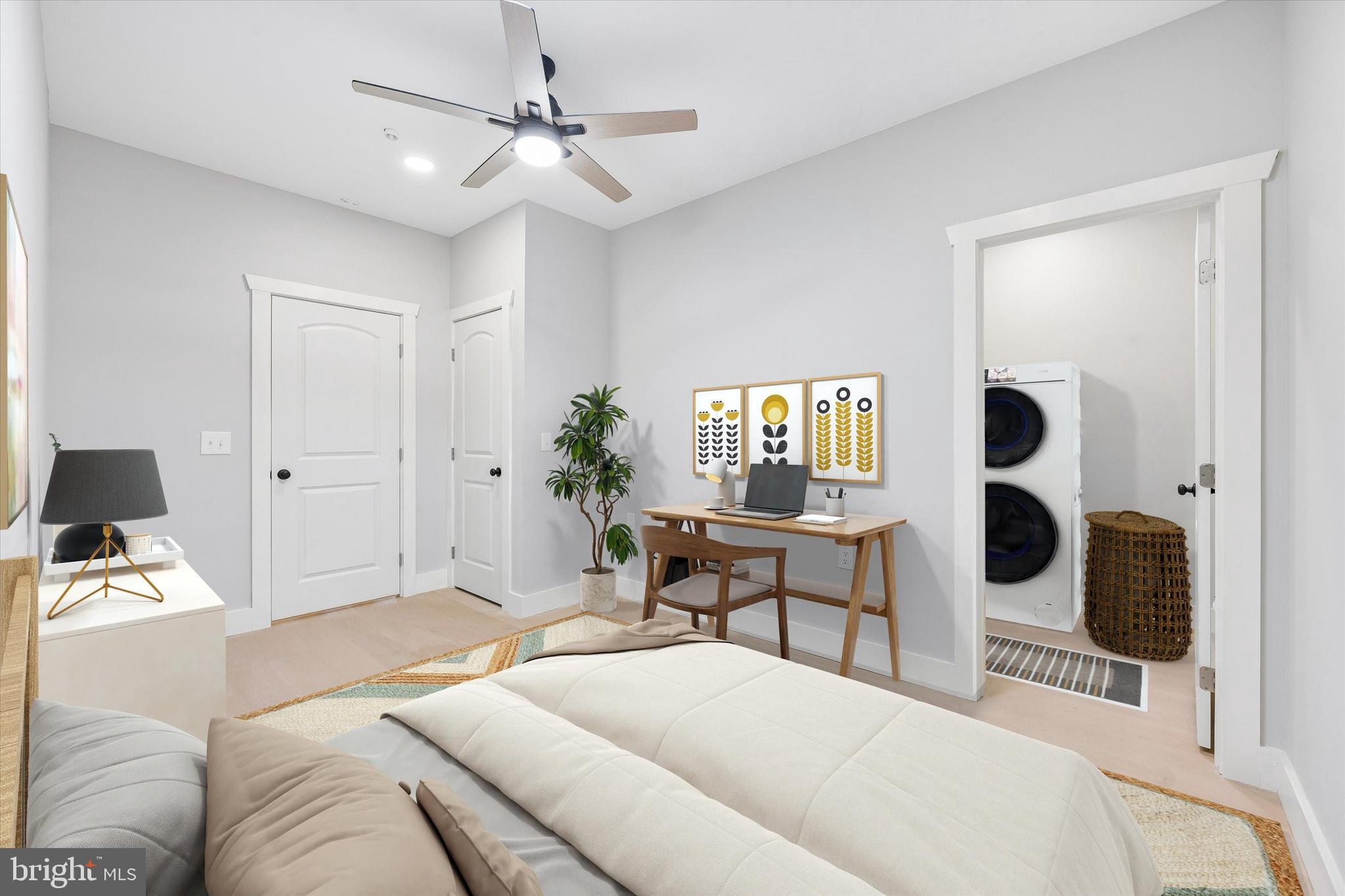 457 Greenridge Road Glenmoore, PA 19343 - Photo 15 of 20 Bedroom 3 w/laundry virtually staged