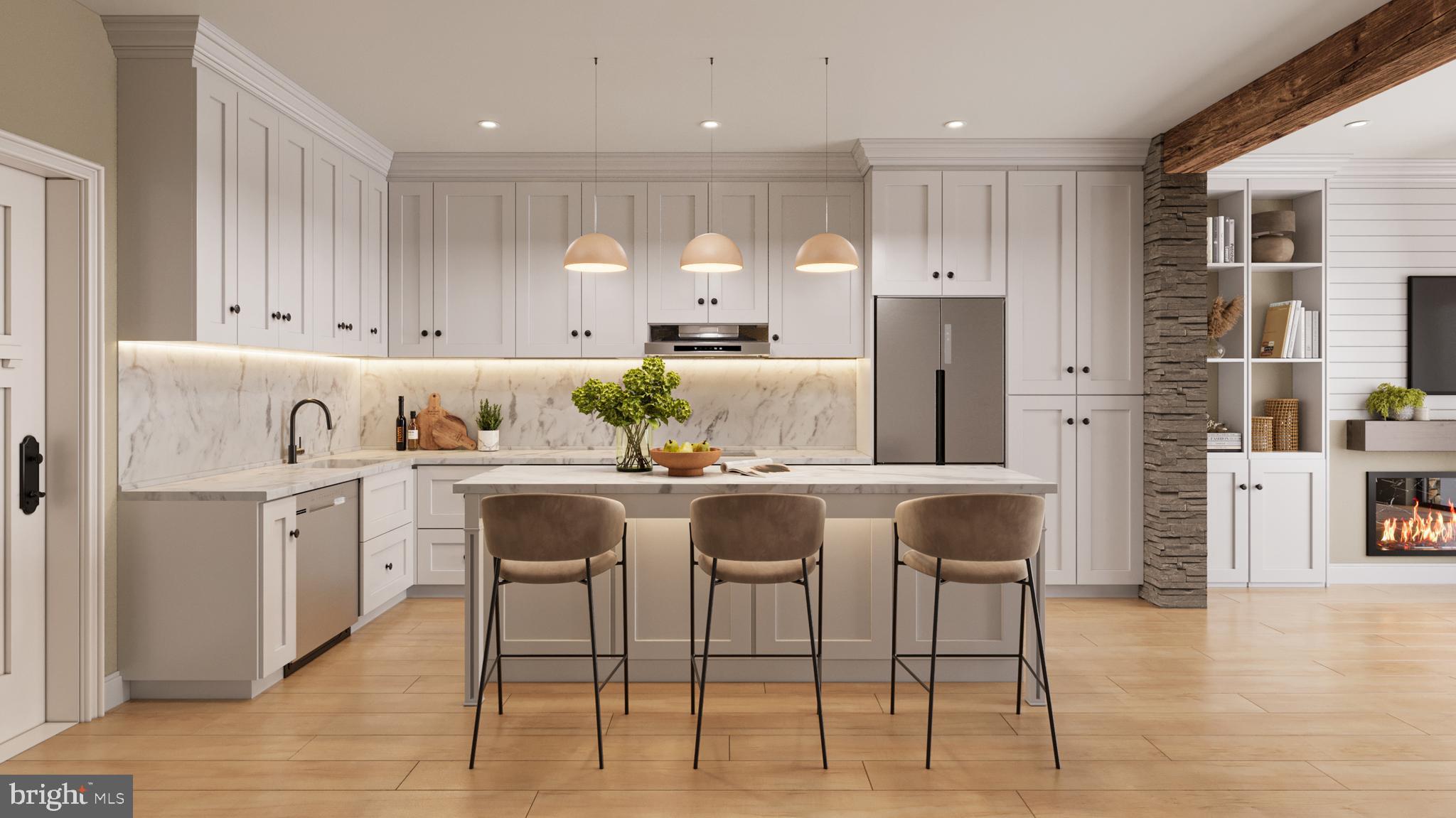 457 Greenridge Road Glenmoore, PA 19343 - Photo 2 of 6 High end kitchens - Digital rendering