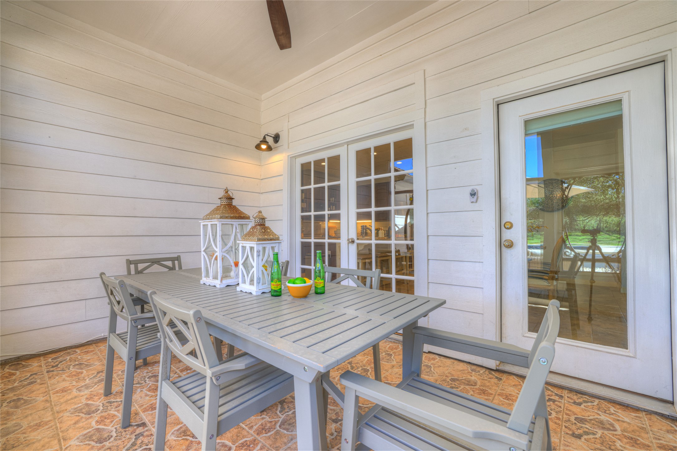 157 Kurt Kramer Road Fredericksburg, TX 78624 - Photo 30 of 38 When the weather isn't on your side for the pool, the screened in porch is ready to host you.