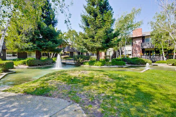 100 East Middlefield Road, Unit 2B Mountain View, CA 94043 - Photo 28 of 28 a front view of a building with garden