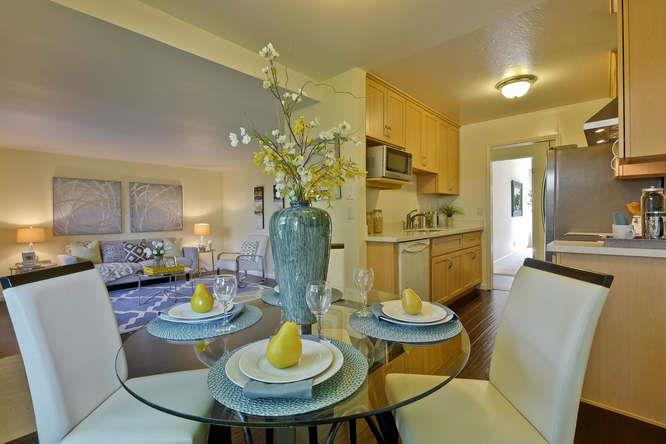 100 East Middlefield Road, Unit 2B Mountain View, CA 94043 - Photo 10 of 28 a view of a dining room with furniture