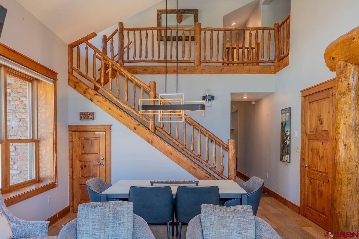 9 Hunter Hill Road, Unit 208 Crested Butte, CO 81225 - Photo 17 of 45 a view of entryway with wooden floor and a front door