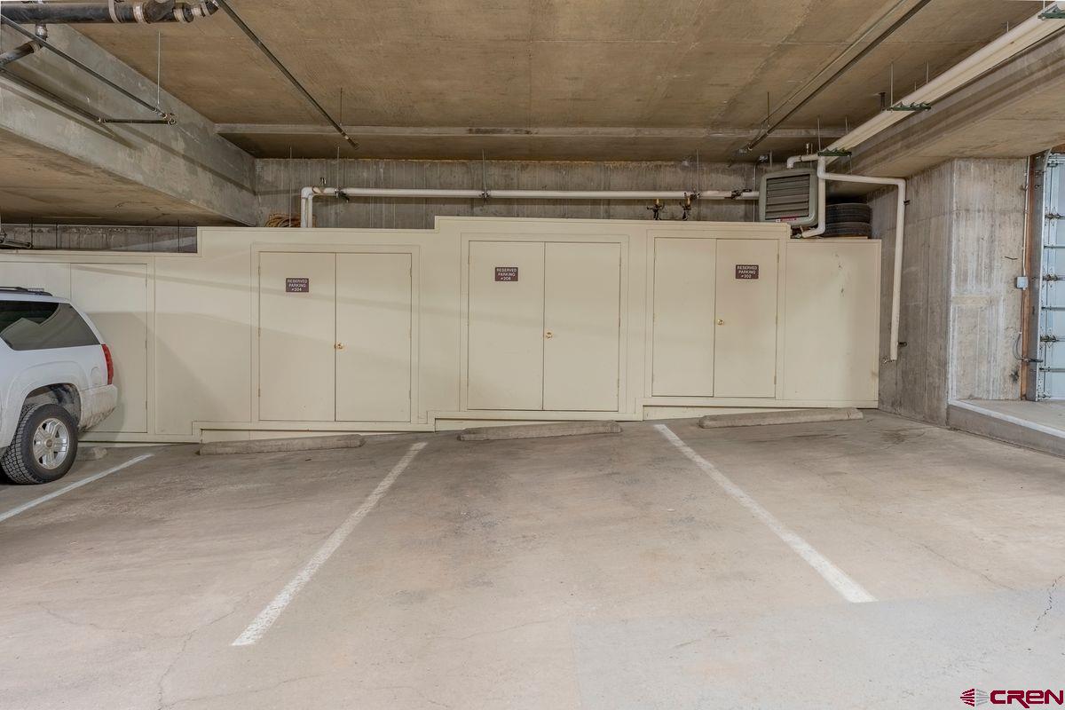 9 Hunter Hill Road, Unit 208 Crested Butte, CO 81225 - Photo 44 of 45 a view of a garage