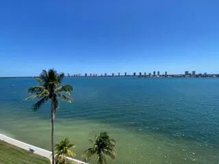 a view of a lake with a outdoor space