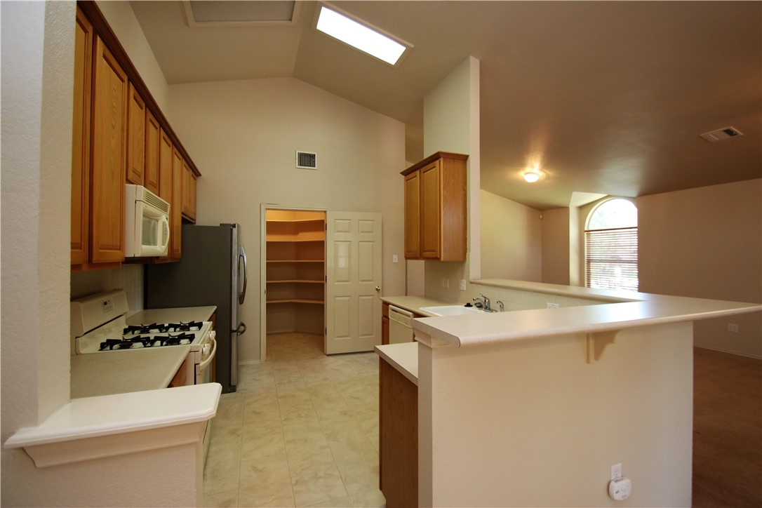 16516 Fowler Mill Cove Austin, TX 78717 - Photo 5 of 27 a kitchen with a sink a stove and a refrigerator