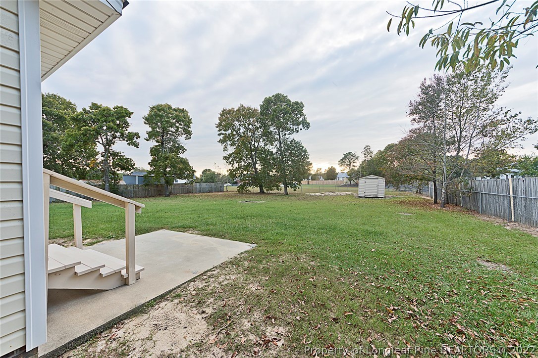 406 Kernstown Road Raeford, NC 28376 - Photo 21 of 22 a view of backyard with green space