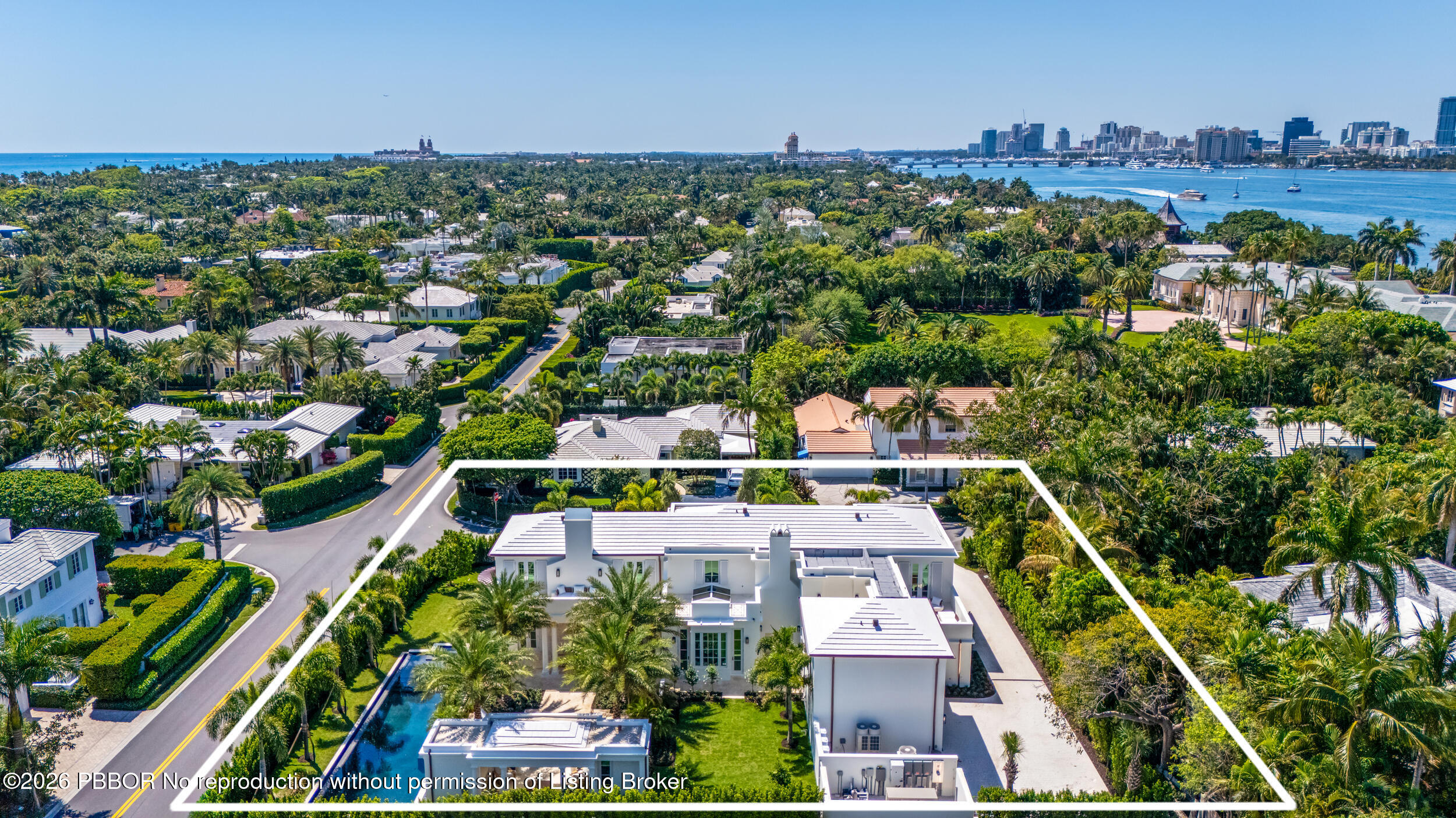 301 Plantation Road Palm Beach, FL 33480 - Photo 80 of 84 South Aerial