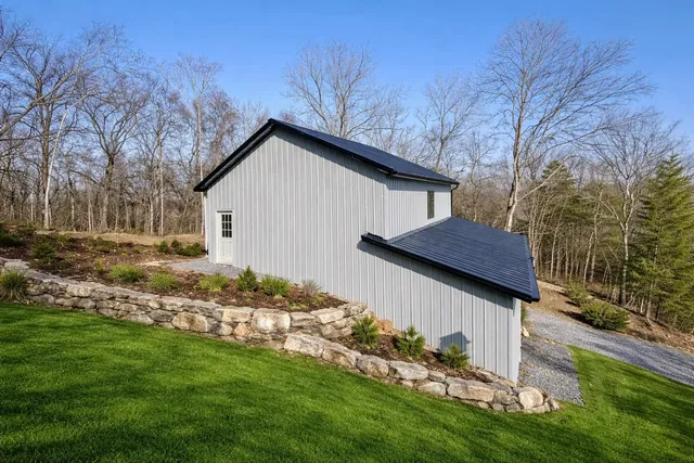 a view of street with wooden floor