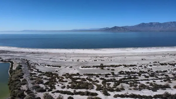 a view of an ocean beach