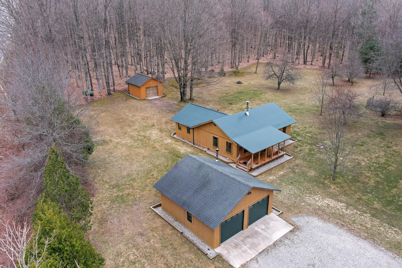 1670 North Haze Road Beulah, MI 49617 - Photo 3 of 68 4-Aerial-View-4
