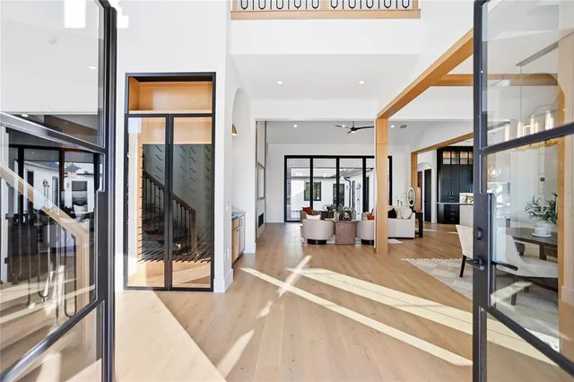 a view of an entryway with staircase