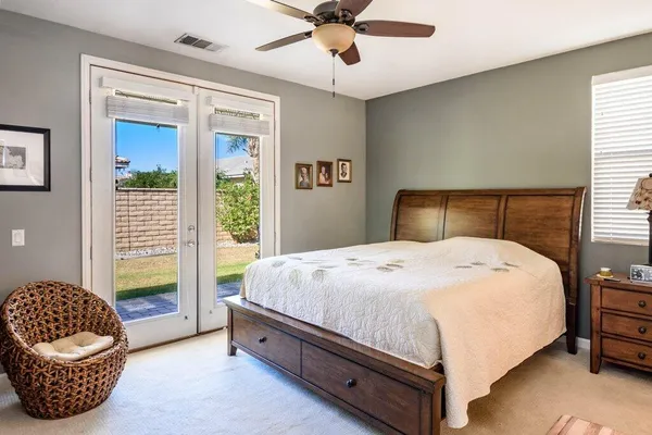 a view of a livingroom from a hallway