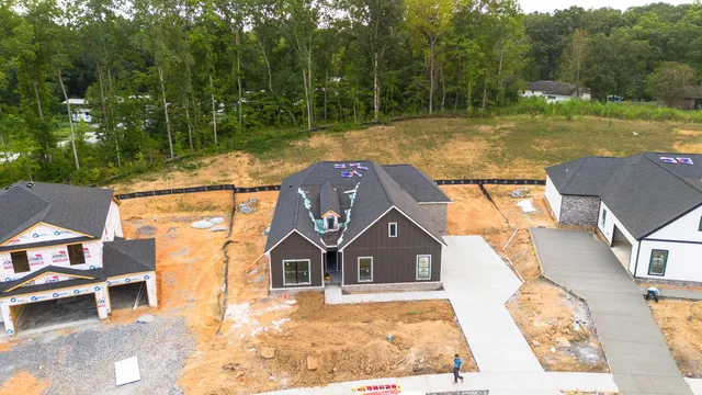 a view of a yard with an outdoor space and seating area