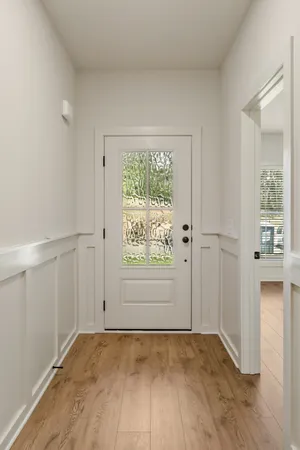 an empty room with window