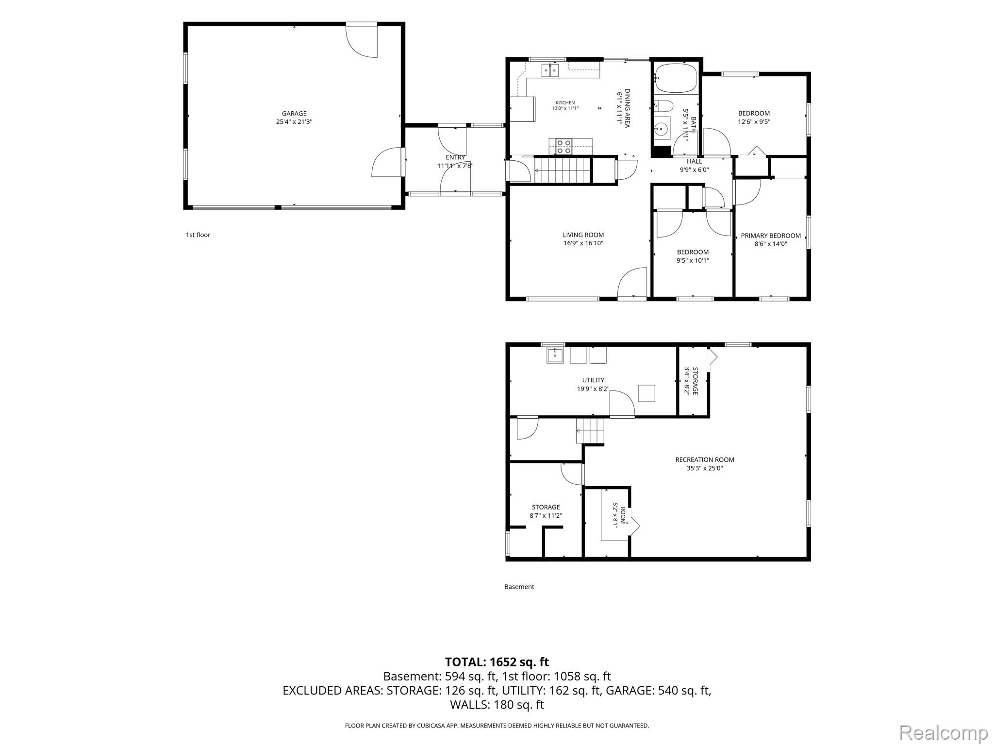 1715 North Oxford Road Oxford, MI 48371 - Photo 29 of 29 Floor plan