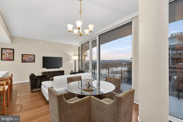 a view of a livingroom with furniture and window