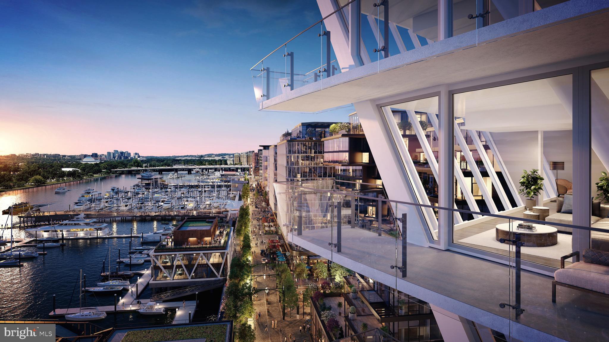 601 Wharf Street Southwest, Unit 1107 Washington, DC 20024 - Photo 2 of 26 a view of a balcony with chairs